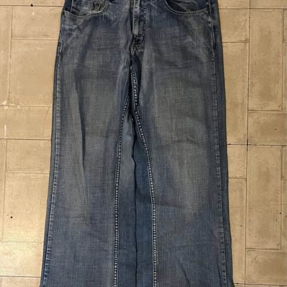 Reworked bootcut baggy jeans size 34x28.5
